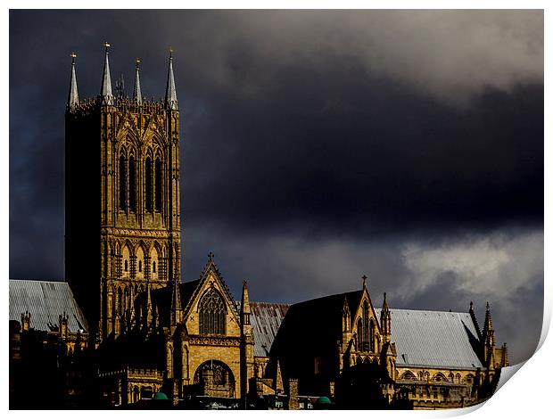 Lincoln Cathedral Print by Keith Campbell