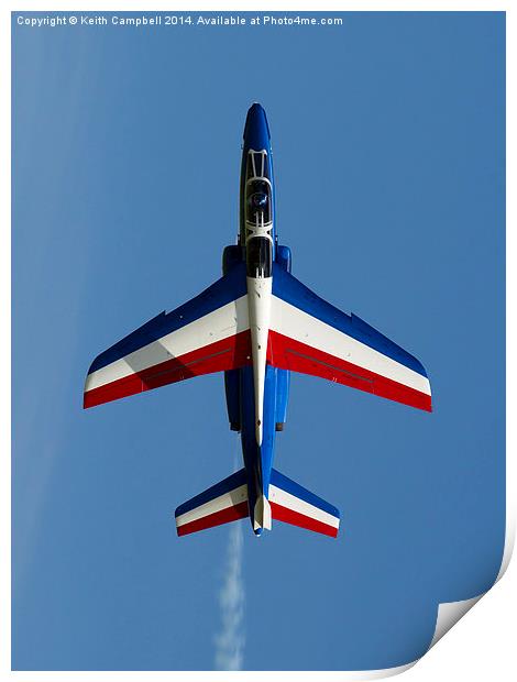 Patrouille De France Alphajet Print by Keith Campbell
