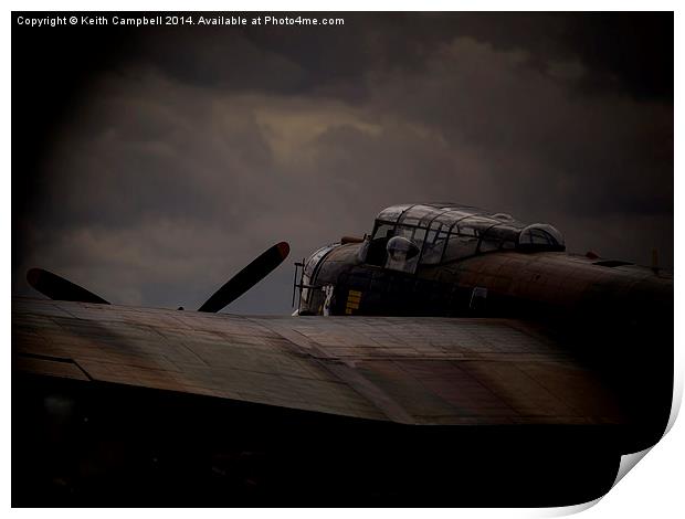  BBMF Lancaster PA474 - Thumper Print by Keith Campbell