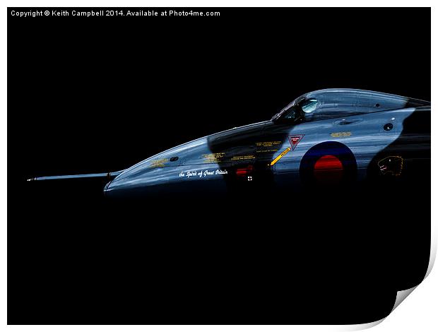  Vulcan in the Shadows Print by Keith Campbell