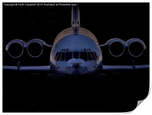  Vickers VC-10 ZD241 Print by Keith Campbell