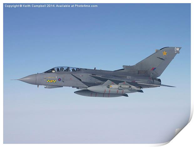  RAF Tornado ZA542 Print by Keith Campbell