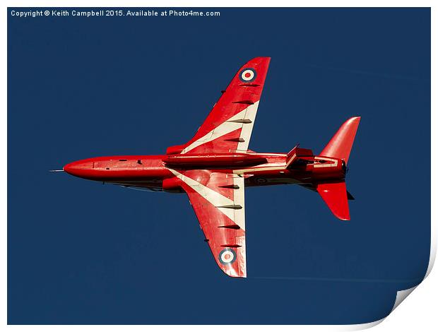 Red Arrow Hawk XX244  Print by Keith Campbell