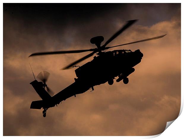  Apache sunset Print by Keith Campbell