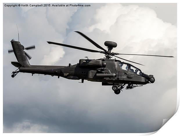  Apache in the clouds Print by Keith Campbell