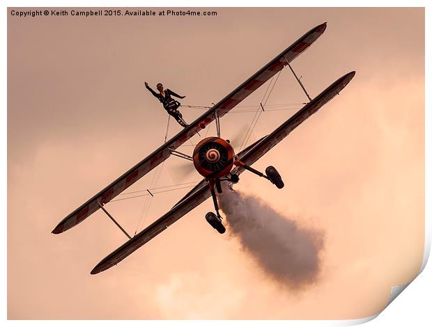  Breitling Boeing Stearman Print by Keith Campbell