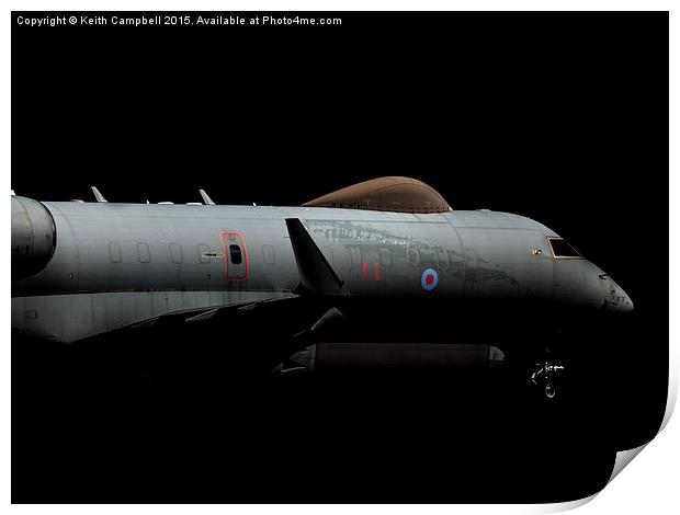 RAF Sentinel  ZJ694 Print by Keith Campbell