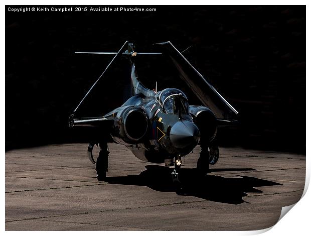 Buccaneer taxies out Print by Keith Campbell