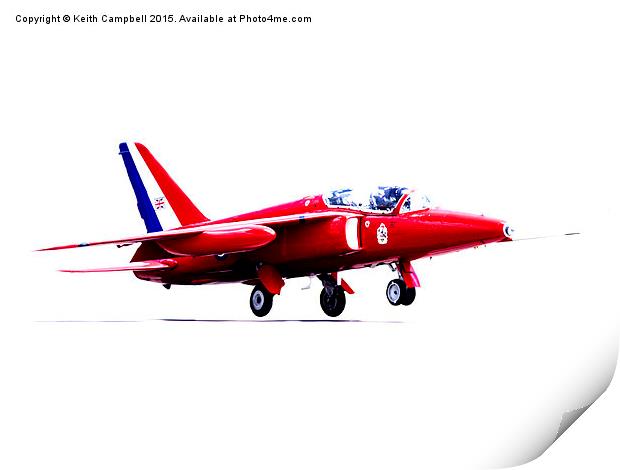  CFS Folland Gnat Print by Keith Campbell
