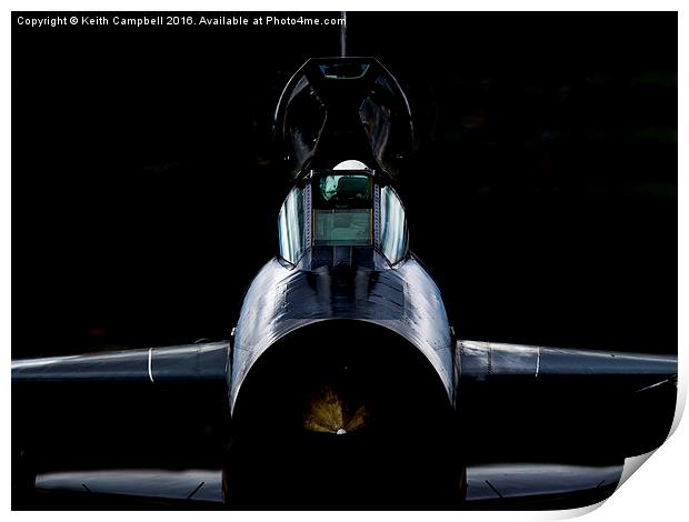  RAF Lightning - Cockpit Checks Print by Keith Campbell