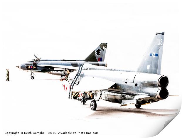 Lightning Pair Print by Keith Campbell
