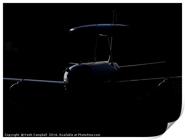 RAF E-3D Sentry Print by Keith Campbell