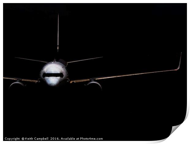 RyanAir Boeing 737 Print by Keith Campbell