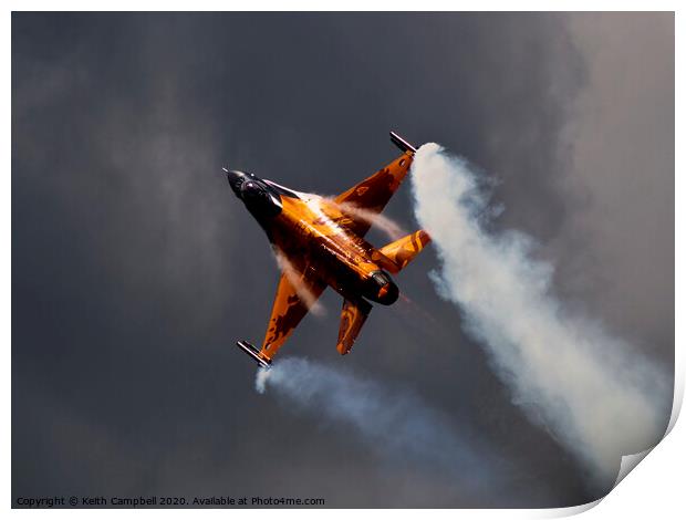 F-16 Falcon Print by Keith Campbell