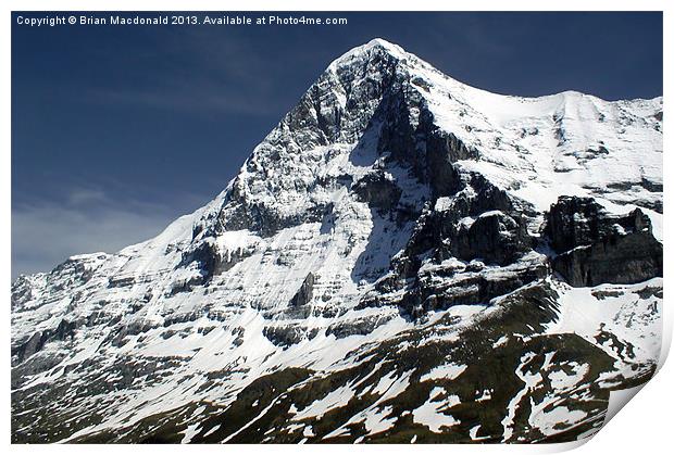 The Eiger North Face Print by Brian Macdonald