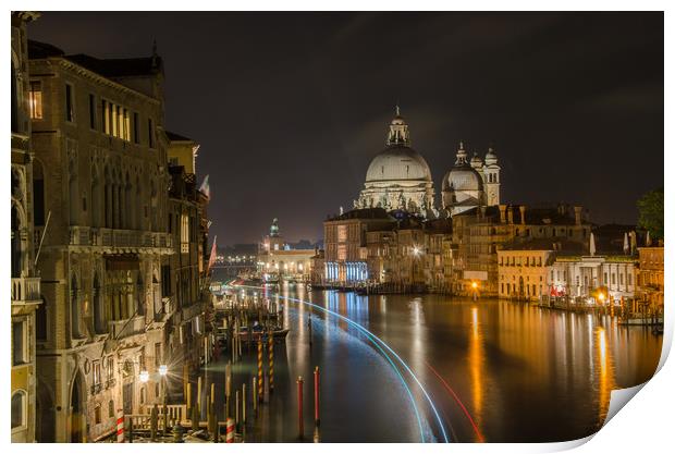 Venice by Night Print by ANDREW HUDSON