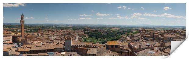 Panoramic view of Siena Print by ANDREW HUDSON