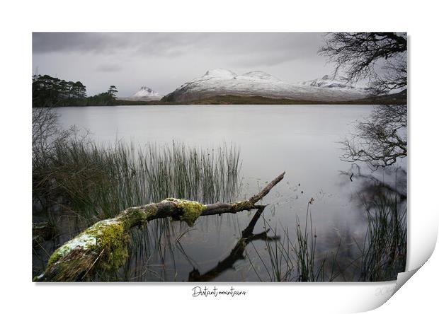 Distant mountains Scotland Highlands Print by JC studios LRPS ARPS