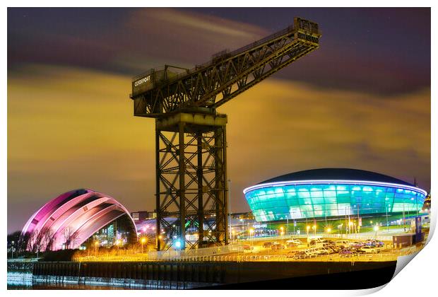 Glasgow at night Print by JC studios LRPS ARPS