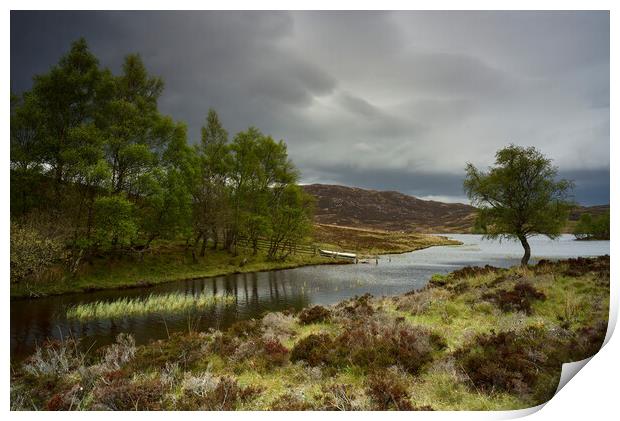 Small boat at loch Tarff Scotland Print by JC studios LRPS ARPS