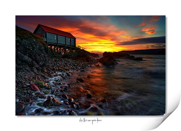 As the sun goes down. Print by JC studios LRPS ARPS