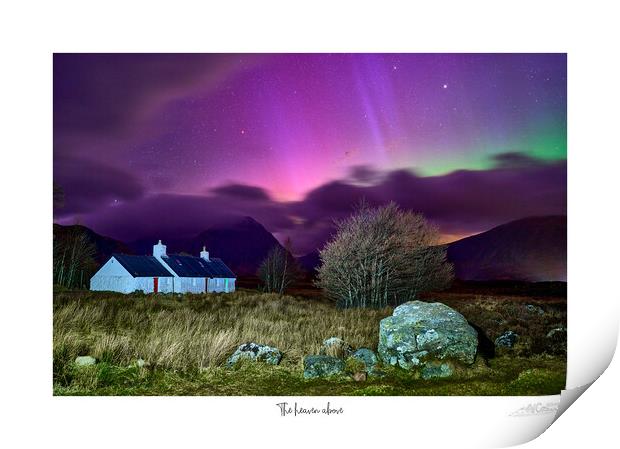 Aurora's Dance Over Scotland's Glencoe Print by JC studios LRPS ARPS