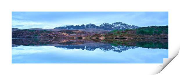 Assynt  in the Scottish highlands panorama in wint Print by JC studios LRPS ARPS