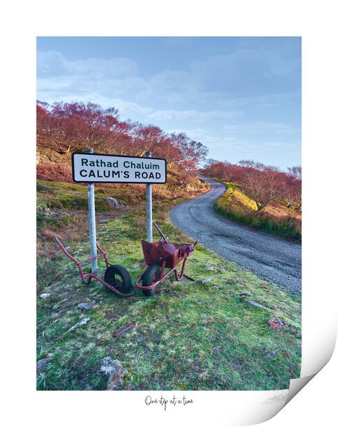One step at a time  Calum's Road Raasay. Print by JC studios LRPS ARPS