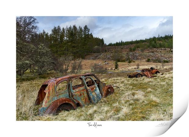 Two old cars Print by JC studios LRPS ARPS