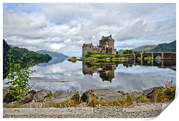 Eileen Donan on the loch another view Print by JC studios LRPS ARPS