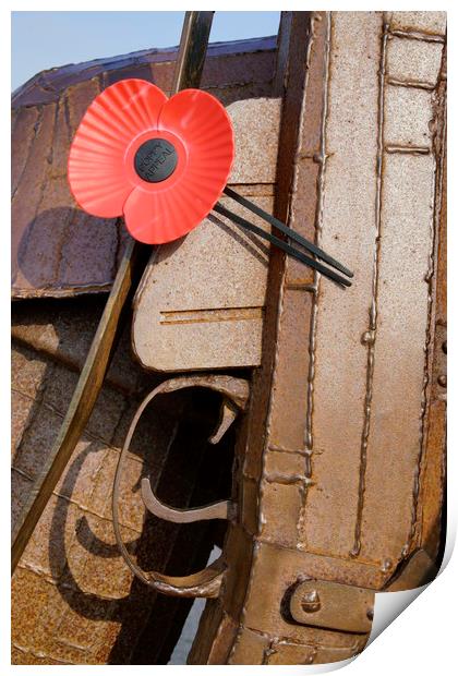 Lest we forget...The poppy helps us... Print by JC studios LRPS ARPS