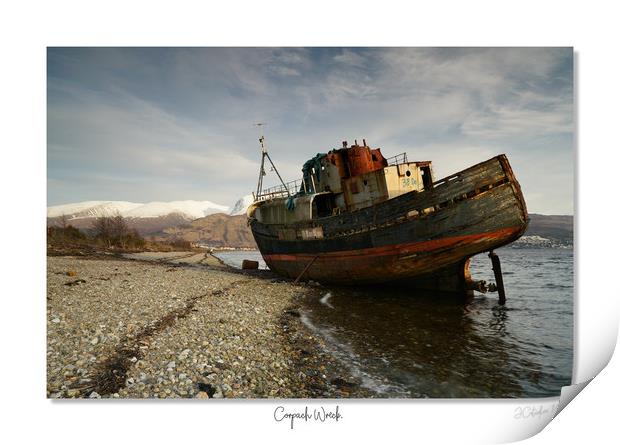 Corpach Wreck in winter Print by JC studios LRPS ARPS