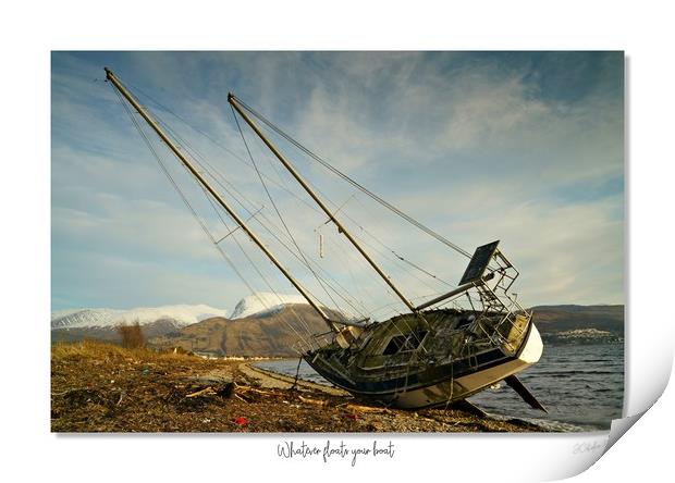 Whatever floats your boat Print by JC studios LRPS ARPS