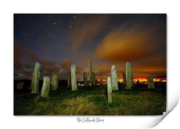  The Callanish Stones (seven minute exposure) Print by JC studios LRPS ARPS