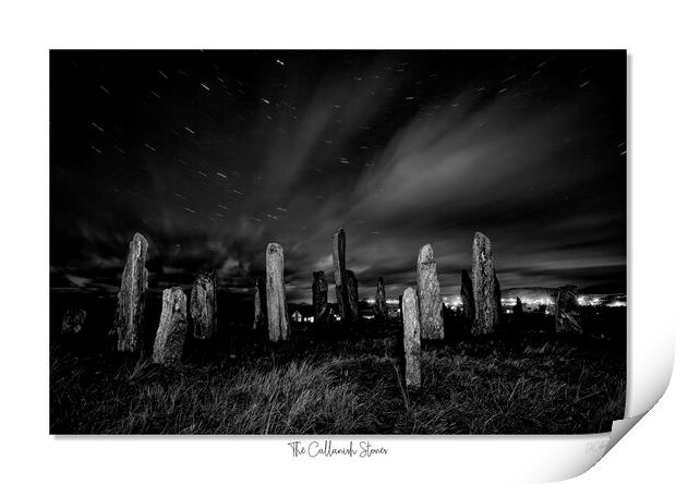 The Callanish Stones (mono) Print by JC studios LRPS ARPS