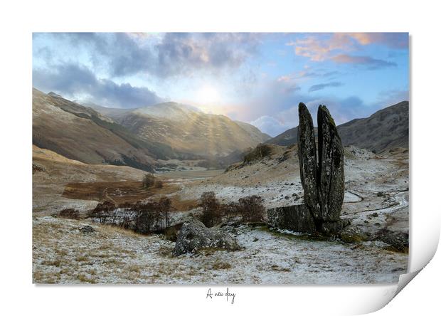 A new day. Praying hands Mary Scotland Scottish Print by JC studios LRPS ARPS