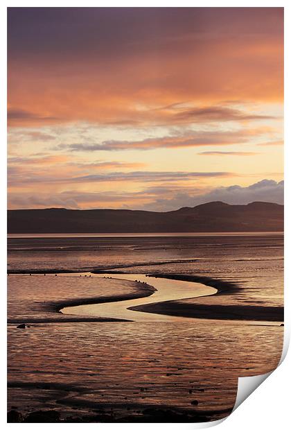 Kingoodie Bay sunset Print by robert garside