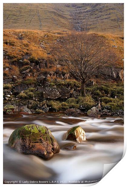 Loch Etive in Autumn Print by Lady Debra Bowers L.R.P.S