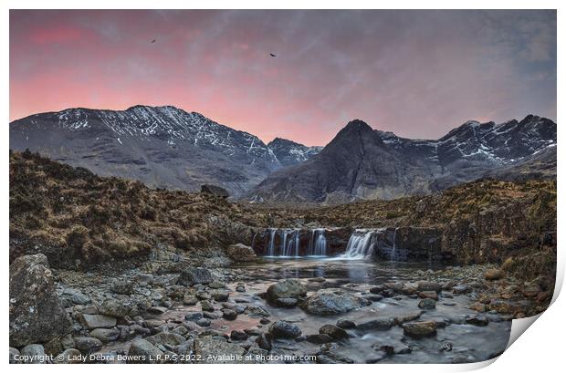 Fairy Pools at Sunrise Print by Lady Debra Bowers L.R.P.S