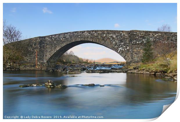 Bridge over River Orchy Print by Lady Debra Bowers L.R.P.S