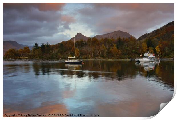 Sunset Pap of Glencoe  Print by Lady Debra Bowers L.R.P.S