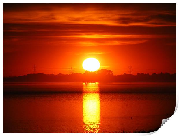River Humber Sunset Print by Mark Brindle
