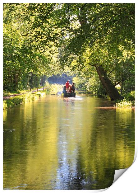 goytre warf The Monmouthshire & Brecon Canal Print by simon powell