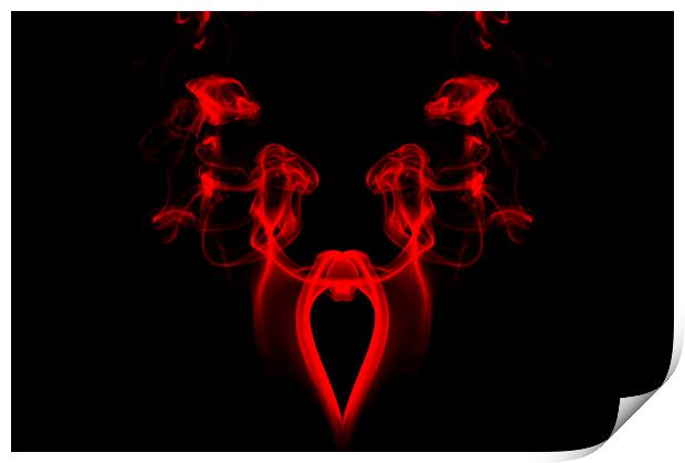 My Smoking Heart Red Print by Steve Purnell