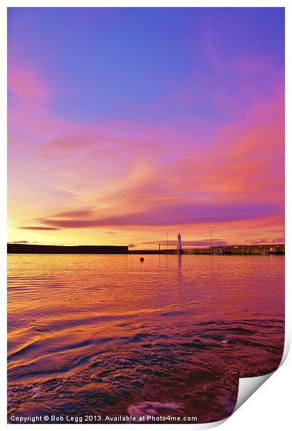 Anstruther Colours Print by Bob Legg