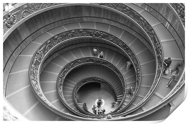 Vatican Spiral Print by Ian Young