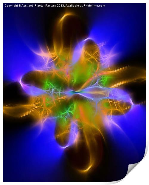 Frac Flower 10 Print by Abstract  Fractal Fantasy