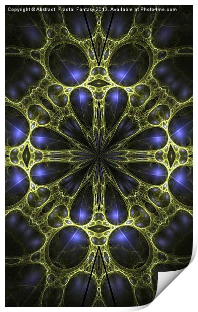 Egyptian Gold Print by Abstract  Fractal Fantasy