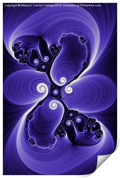 Fractal Spin Print by Abstract  Fractal Fantasy