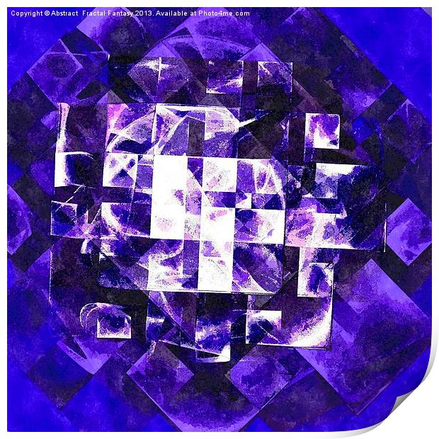Rubiks Cube Print by Abstract  Fractal Fantasy